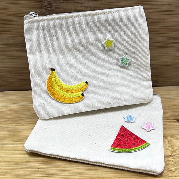 刺繡貼零錢包