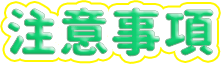 注意事項